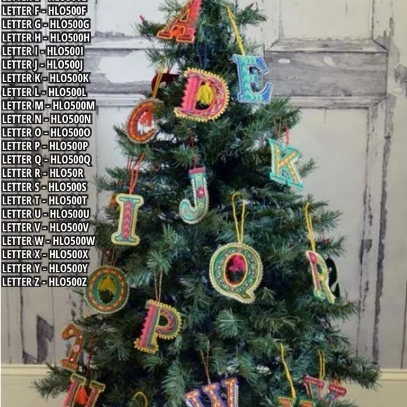 ⛄️ 50% off⛄️ Felt Letter B Ornament /Present Topper - Picture 4 of 4